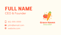 Tomato Carrot Grocery Business Card Design