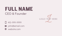 Feminine Brand Letter  Business Card Image Preview