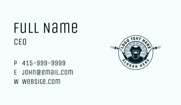 Mechanic Welding Repair Business Card Design Image Preview