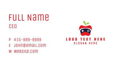 Red Apple Gaming Business Card Image Preview