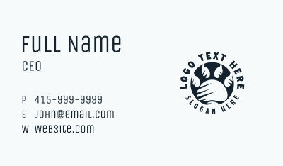Wild Paw Veterinary Business Card Image Preview
