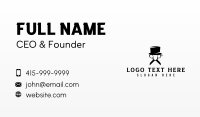 Hat Scissor Grooming Business Card Design