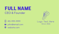 Mid Top Sneaker Monoline Business Card Image Preview