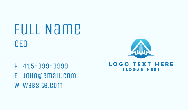 Air Travel Plane Business Card Design Image Preview