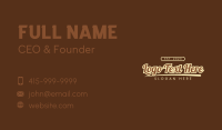 Vintage Apparel Brand Wordmark Business Card Preview