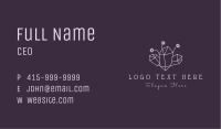 Floral Crystal Gemstone Business Card Image Preview