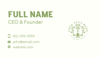 Floral Lawn Shovel Business Card Design