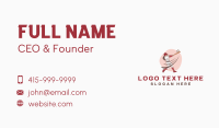 Female Baseball Player Business Card Preview