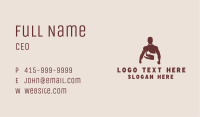 Star Muscular Male Business Card Image Preview