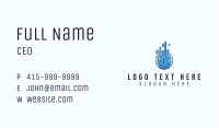 Dishwashing Plate Lettermark Business Card Image Preview