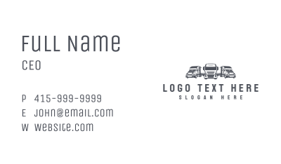 Cargo Trucking Delivery Business Card Image Preview