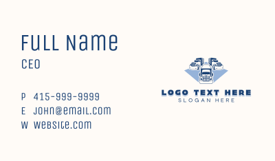 Logistics Delivery Truck Business Card Image Preview