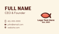 Salmon Sashimi Restaurant Business Card Image Preview