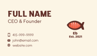 Salmon Sashimi Restaurant Business Card Image Preview