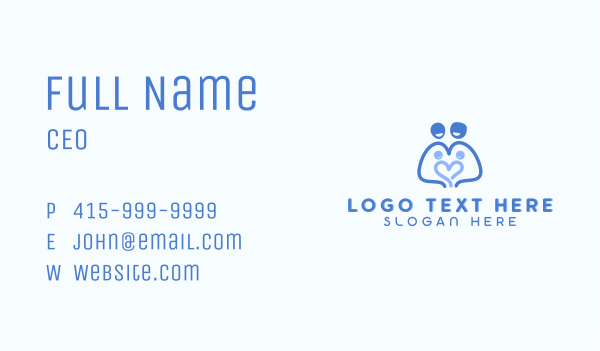 Family Parenting Care Business Card Design Image Preview