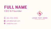 Gradient Lightning Bolt Business Card Preview