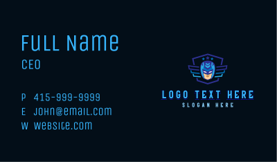 Hero Mask Gaming Business Card Image Preview