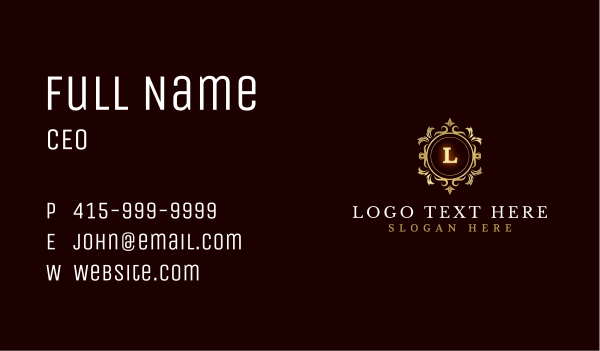 Luxury Decorative Ornamental Business Card Design Image Preview