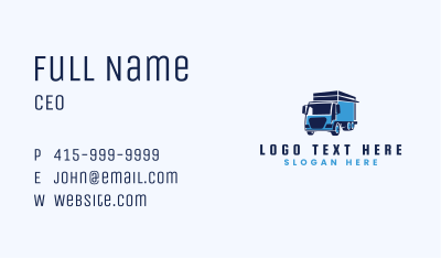 Cargo Van Truck Business Card Image Preview
