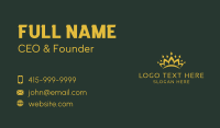 Yellow Pageant Crown Business Card Design