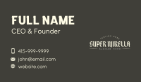 Urban Gothic Wordmark  Business Card Image Preview
