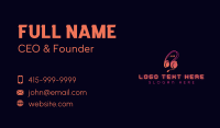 DJ  Headphones Studio Business Card Design