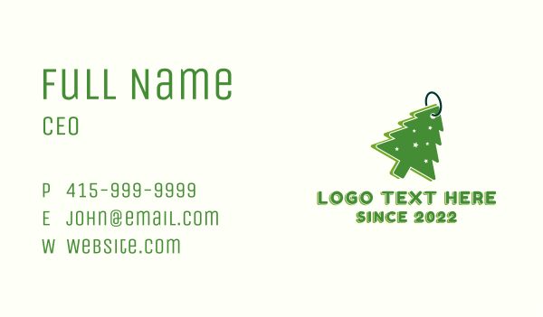 Pine Tree Souvenir Business Card Design Image Preview