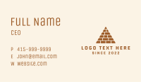 Brick Pyramid Construction  Business Card Image Preview