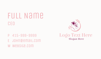 Hand Nail Polish  Business Card Image Preview