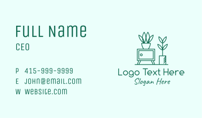 Indoor Plant Homeware Business Card Image Preview