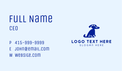 Cartoon Pet Dog Business Card Image Preview