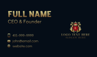 Royalty Shield Crest Business Card Preview