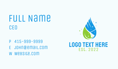 Eco Housekeeping Service Business Card