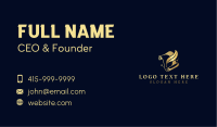 Novel Feather Quill Business Card Design