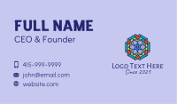 Multicolor Kaleidoscope Tile  Business Card Image Preview