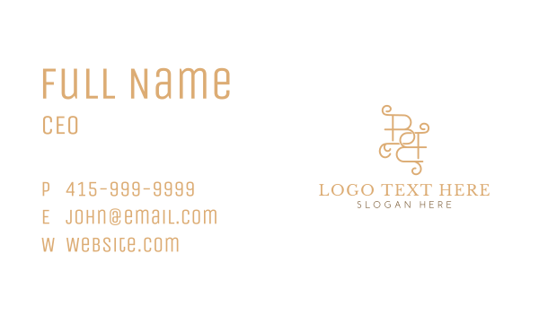 Fashion Luxury Brand Business Card Design Image Preview