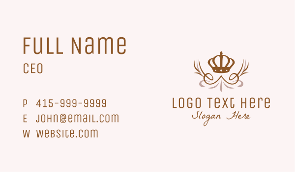 Luxury Monarch Crown  Business Card Design Image Preview