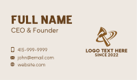 Brown Electric Axe  Business Card Image Preview