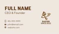 Brown Electric Axe  Business Card Image Preview