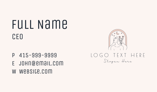 Aesthetic Woman Skincare Business Card Design Image Preview