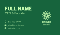 Green Floral Stained Glass Business Card Image Preview