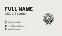 Skull Gun Firearm Business Card Image Preview