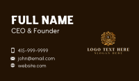 High End Hotel Crest Business Card Design