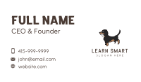 Dachshund Chewing Bone Business Card Image Preview