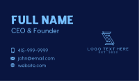 Blue Circuit Letter S Business Card Image Preview