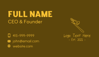 Golden Trumpet Monoline  Business Card Design