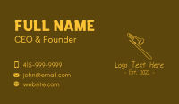 Golden Trumpet Monoline  Business Card Preview