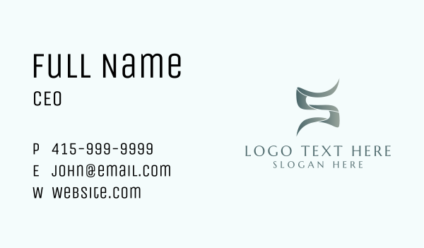 Generic Gray Letter S  Business Card Design Image Preview