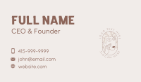 Natural Beauty Salon Business Card Design