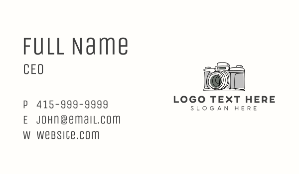 Photography Camera Media Business Card Design Image Preview